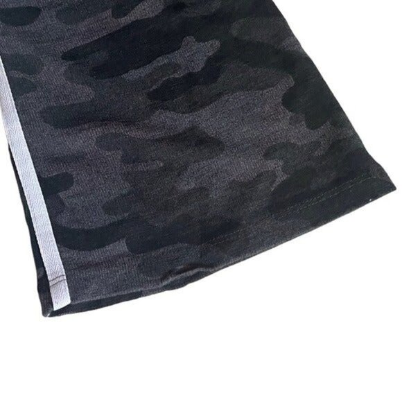 Sundry Camo Charcoal Gray Kick Flare Ankle Pants Size 0 Drawstring Lounge Track - Picture 8 of 11